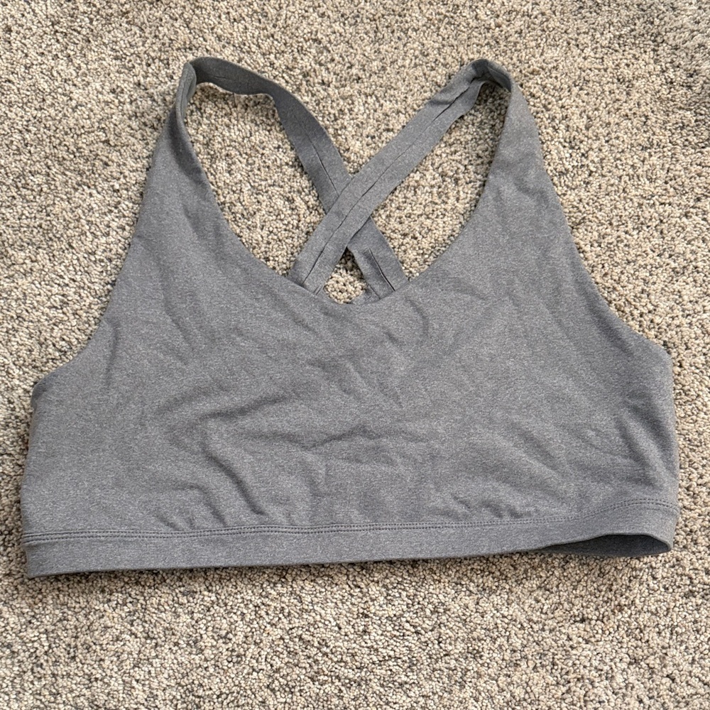 Prana grey sports bra in EUC large